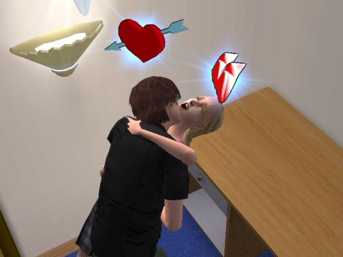 Making out; Carla is overwhelmed