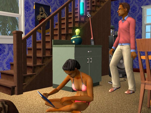 Professor Arcadia doing Damion's assignment, in her bikini Professor Arcadia doing Damion's assignment, in her bikini