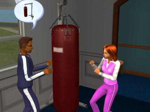 Damion teaches Lucy to box