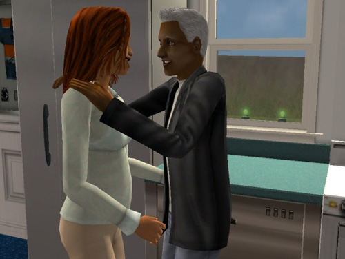 Damion and Lucy, pleased and pregnant