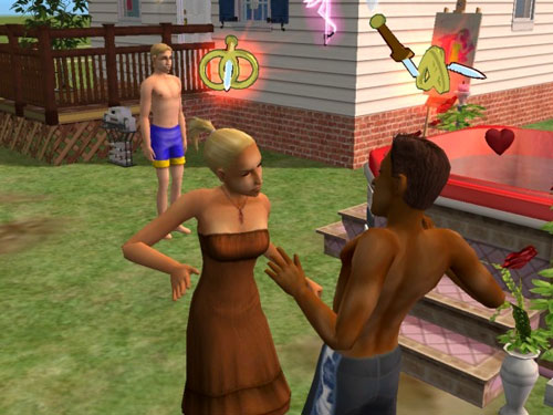 Some passing lover objects to Damion's flirting with the above professor Some passing lover objects to Damion's flirting with the above professor