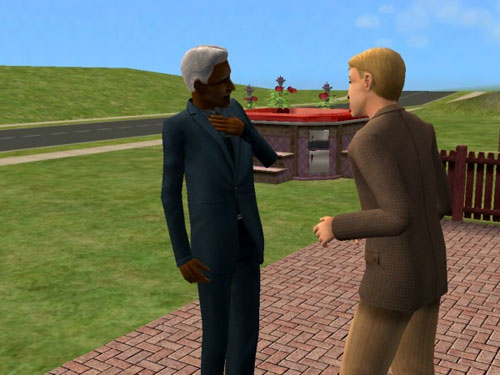 Damion as an elder, being admired by the Prof