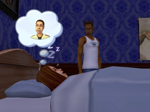 Damion watches Joan sleep