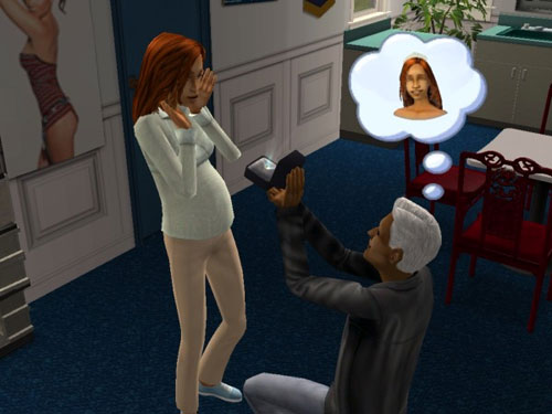 Damion proposes to Lucy, with the ring and all