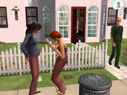 Eleanor Raptor admires Kaylynn's tummy Eleanor Raptor admires Kaylynn's tummy