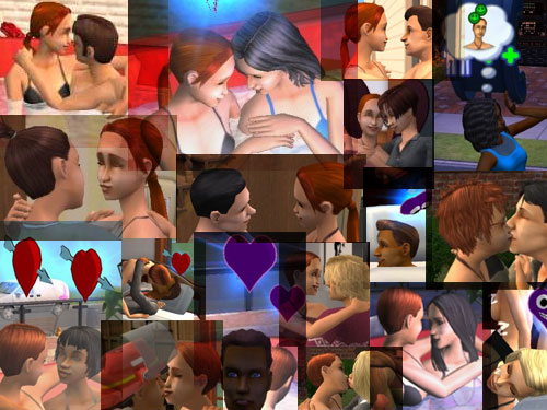A montage of lovers