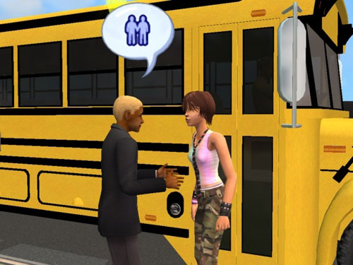 Gabriel and Jan talk about meeting people, also by the school bus
