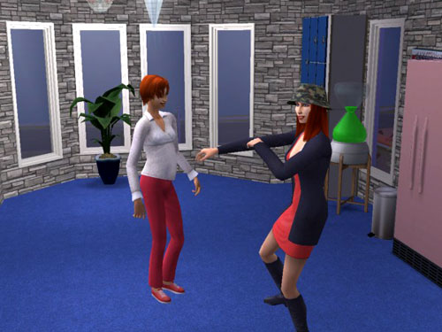 Sally and Gina dancing