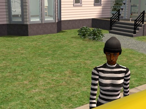 Ivy in Criminal garb getting into a taxi Ivy in Criminal garb getting into a taxi