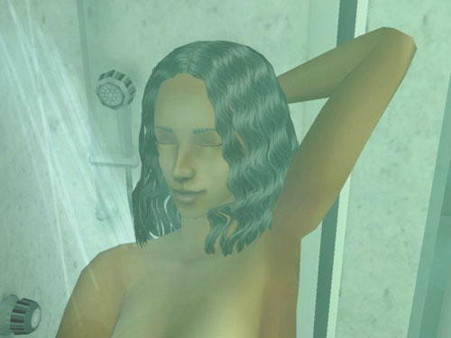 Ivy in the shower Ivy in the shower