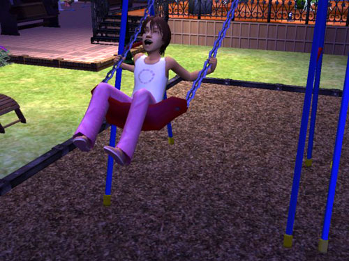 Jan on the swings