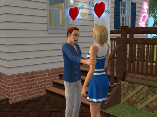 Justin and Olivia and some red hearts Justin and Olivia and some red hearts