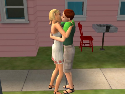 Justin and Olivia kiss (sort of)