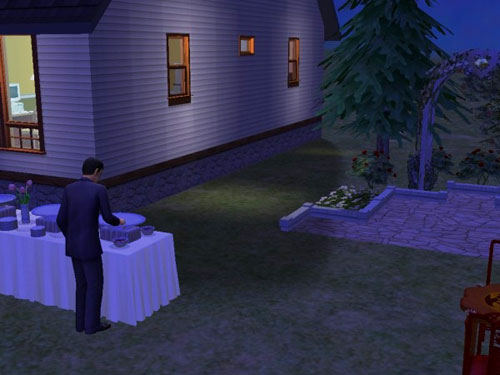 Martin sets up the wedding feast in the dark