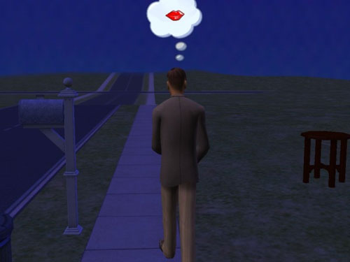 Nolan walks off, thinking about kissing Nolan walks off, thinking about kissing