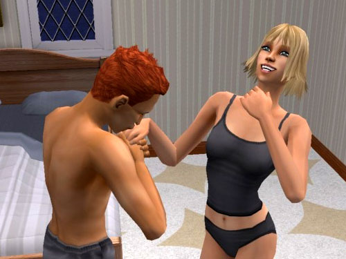 Remington kisses Tara's hand. Tara in her undies, without glasses or hat, turns out to be a real hottie. Remington kisses Tara's hand. Tara in her undies, without glasses or hat, turns out to be a real hottie.