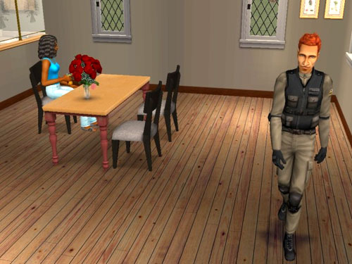 Remington in his macho SWAT gear Remington in his macho SWAT gear