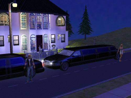 Zachary and Olivia arrive home in separate long black limos Zachary and Olivia arrive home in separate long black limos